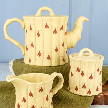 Vintage Wedgwood Bamboo Tea Service