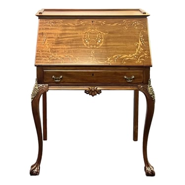 Antique Inlaid French Ladies Writing Desk 