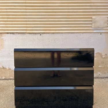 Lane Black Lacquered Dresser