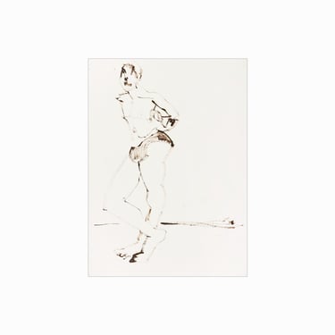 1960s Faye Franklin Painting Oil Nude Woman Vintage Mid Century 