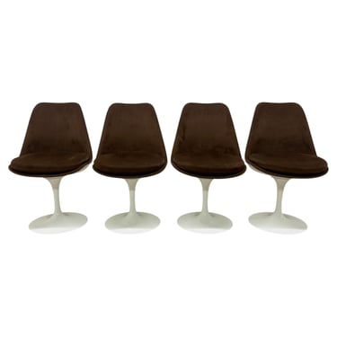 Eero Saarinen Fully Upholstered Tulip Side Chairs for Knoll - Set of Four