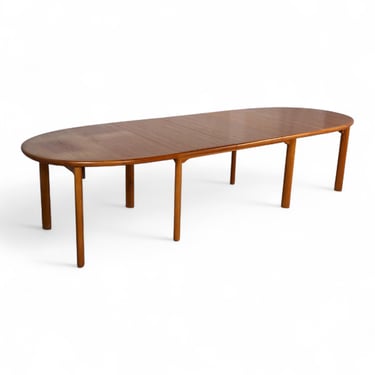 Skovby Vintage Danish Modern Teak XL Dining Table c. 1970s 