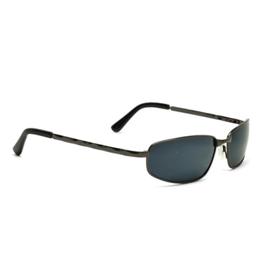 True Vintage 90s Wraparound Deadstock Grey Wire Oval Sunglasses 