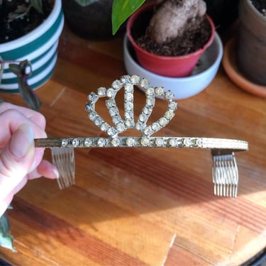 Vintage Rhinestone Tiara 