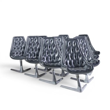 Chromcraft Star Trek Mid Century Chairs - Set of 10 - mcm 