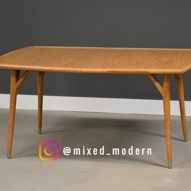 Chestnut and Oak MCM Dining Table 