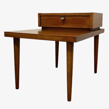 Free shipping within Continental US - Vintage Mid Century Modern Nightstand by American of Martinsville One Drawer End Table 