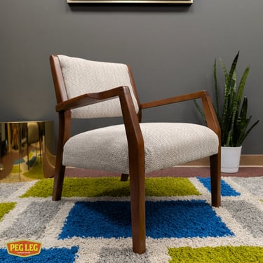 Mid-Century Modern walnut armchair by Milo Baughman for Thayer Coggin