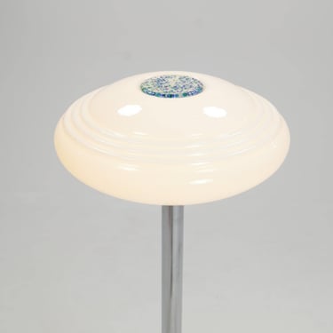 Floor Lamp in Chromed Steel and Glass, 1970s 