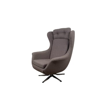 Modern Mid Century Style Swivel Chair | High Back Wing Lounge Chair 