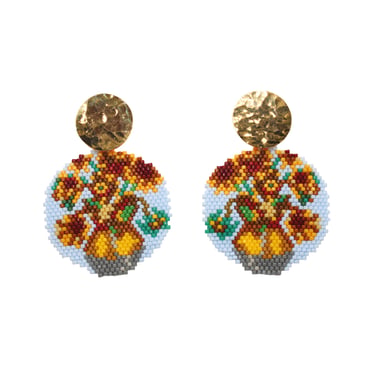 Vase of Sunflowers Earrings