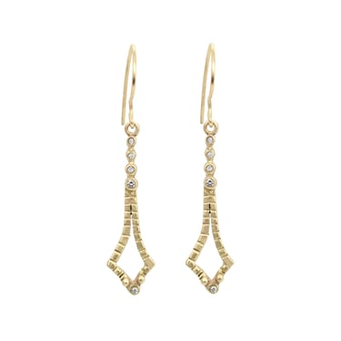 SHAON EARRINGS | 14K GOLD & DIAMOND | HAYLEY ELISE JEWELRY