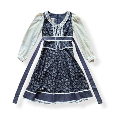 Vintage Gunne Sax Floral Dress SZ 8