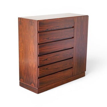 Arne Wahl Iversen for Vinde Møbelfabrik Brazilian Rosewood Gentlemans Chest or Dresser