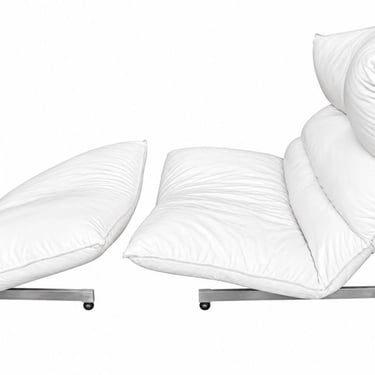 Vittorio Varo “Canestrari” Lounge Chair and Ottoman, Italy 1970