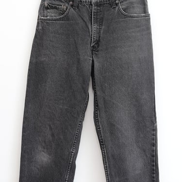 Vintage 90’s Men’s Red Tab Black Wash Levi’s Jeans, 550, Measured 33/29 