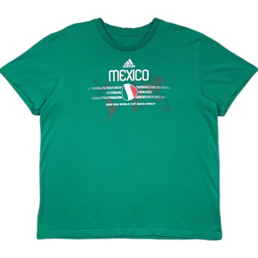 Vintage 2010 Adidas Mexico National Team FIFA World Cup South Africa T-Shirt (Large/XL) 