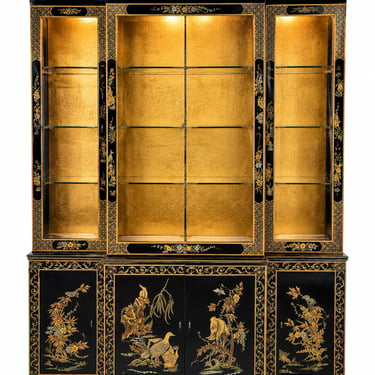 Drexel Heritage Chinoiserie Lighted Display Cabinet