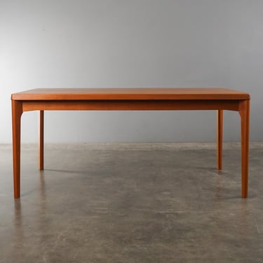 5.5ft Teak Dining Table with Extension Leaves by Vejle - Mid Century Danish Modern 