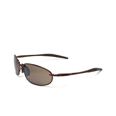 True Vintage 90s Wraparound Deadstock Bronze Oval Sunglasses 