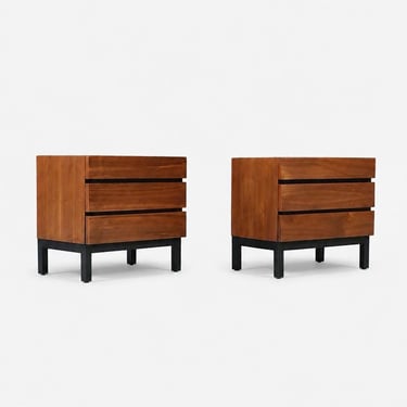 Pair of Mid Century Modern Walnut Night Stands by American of Martinsville, c.1960’s 