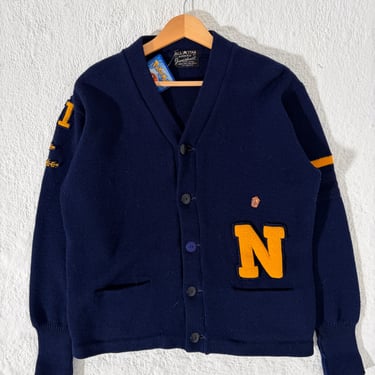 True Vintage Navy Cardigan Sz. M
