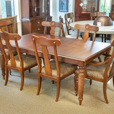 Ethan Allen 'British Classics' Dining Table & 6 Chair Set