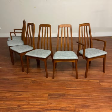 Danish Modern Teak Dining Chairs Set of 6