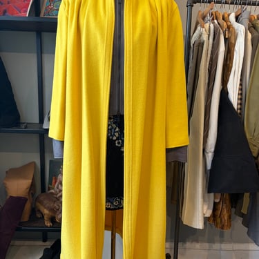 Valentino Boutique Yellow Wool Duster