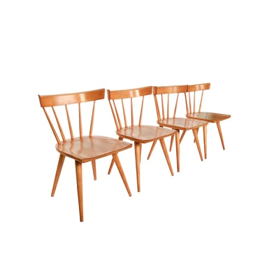 Paul Mccobb Maple Dining Chairs Planner Group Set of 4 Mid Century Modern Set 1 