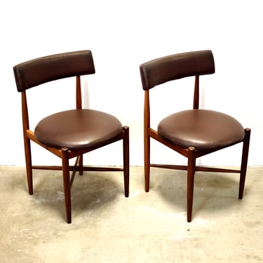 G-Plan Furniture “Fresco” Pair of Teak Dining Rounded Chairs - #B46-B