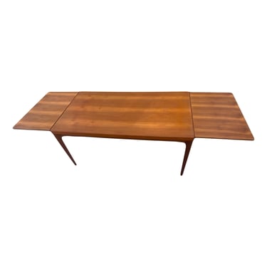 Danish Midcentury Modern Teak Dining Table With Extensions 