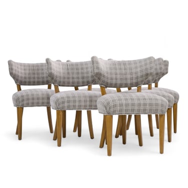 Edward Wormley for Dunbar Mid Century Klismos Dining Chairs - Set of 6 - mcm 