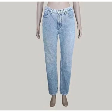 Guess Light Wash High Waist Mom Jeans Straight Leg Cotton Vintage Size 30 