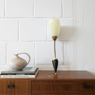 Vintage wall lamp with pull switch, flexible wall light gooseneck, brass glass lamp 