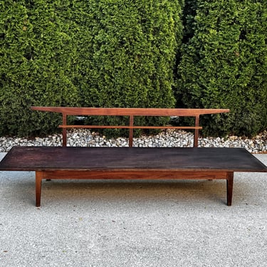 Vintage Mid-Century Modern George Nelson Inspired Sofa Bench 