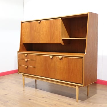 Mid Century Modern Vintage Teak Tall Credenza Sideboard by Austinsuite | Mid Century Modern Vintage Furniture 