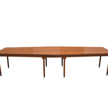 Exceptional Scandinavian Modern Banquet Dining Table, one-of-a-kind, Restored 138