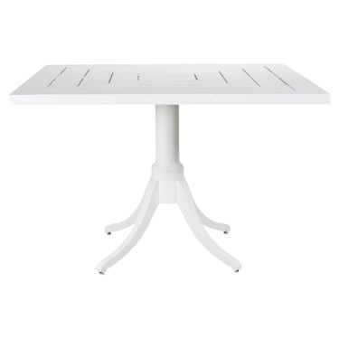 McKinnon and Harris "Maury" Square Aluminum Garden Dining Table