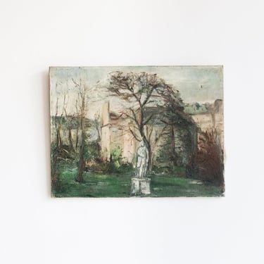 Garden with Sculpture Oil Painting