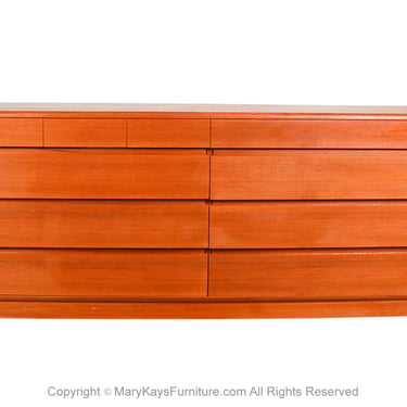 Mid Century Danish Modern Teak 10 Drawer Dresser Denmark 