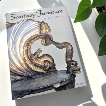 Vintage Fantasy Furniture Book Retro 1980s Hardcover + By Bruce Newman + Furniture and Design + Coffee Table Book 
