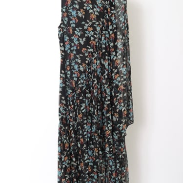 Seraphina Silk Asymmetrical Dress - Nightshade