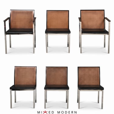 Rosewood and Cane Dining Chairs by Paul McCobb for Lane - Set of 6 