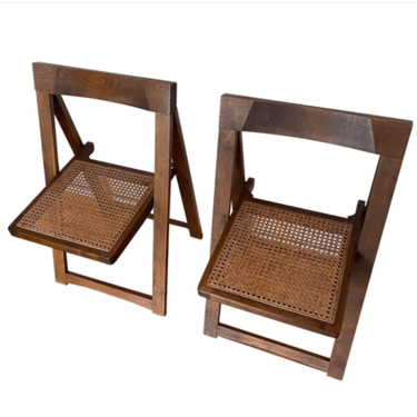 Treista Folding Cane Chairs by Aldo Jacober