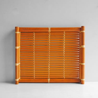 Vintage Bamboo Serving Tray 