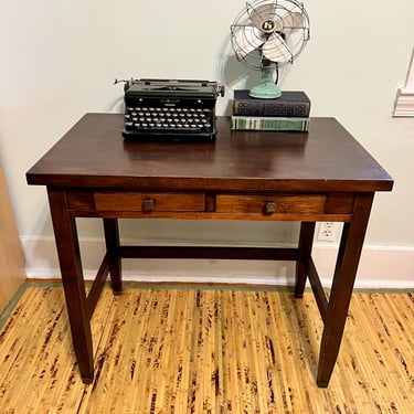 Mid-Century Petite Solid Wood Desk