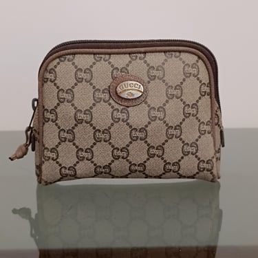Vintage Gucci plus clutch bag / pouch / Paolo Gucci / 1980s / GG plus 