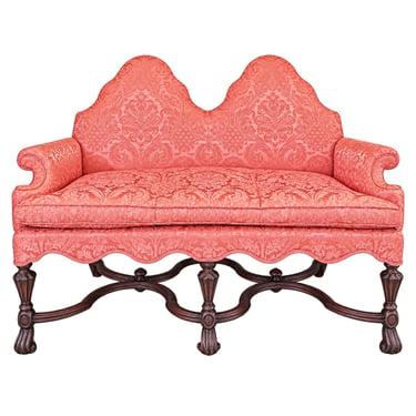 Antique English Baroque Style Settee