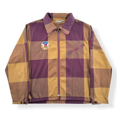 Vintage 70s Martin Plaid Diver Jacket SZ XL